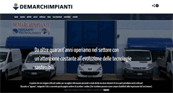 Desktop Screenshot of demarchimpianti.it